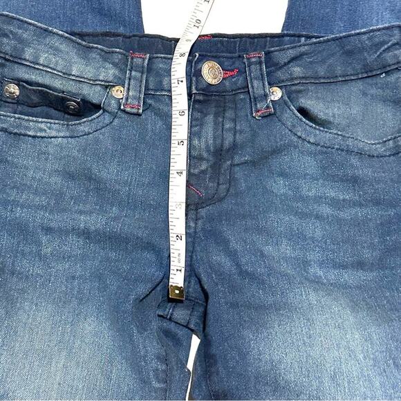 True Religion Geno Relaxed Straight Medium Wash Denim Jeans Girls 12 - Picture 8 of 9